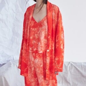 Raquel Allegra Ripple Single Button Blazer Size 1